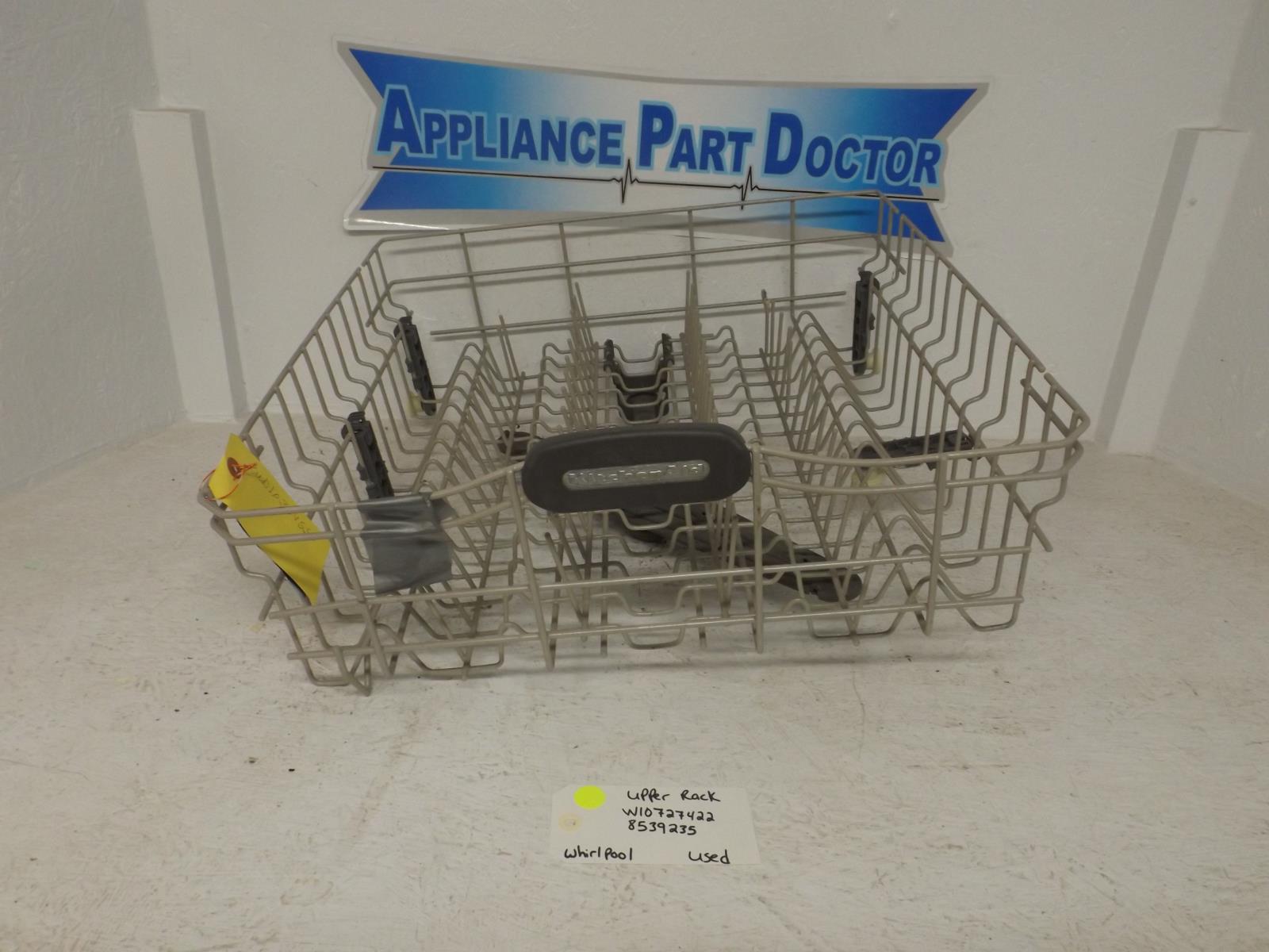 Whirlpool Dishwasher W10727422 8539235 Upper Rack Used Whirlpool Dishwasher W10727422 8539235 Upper Rack Used